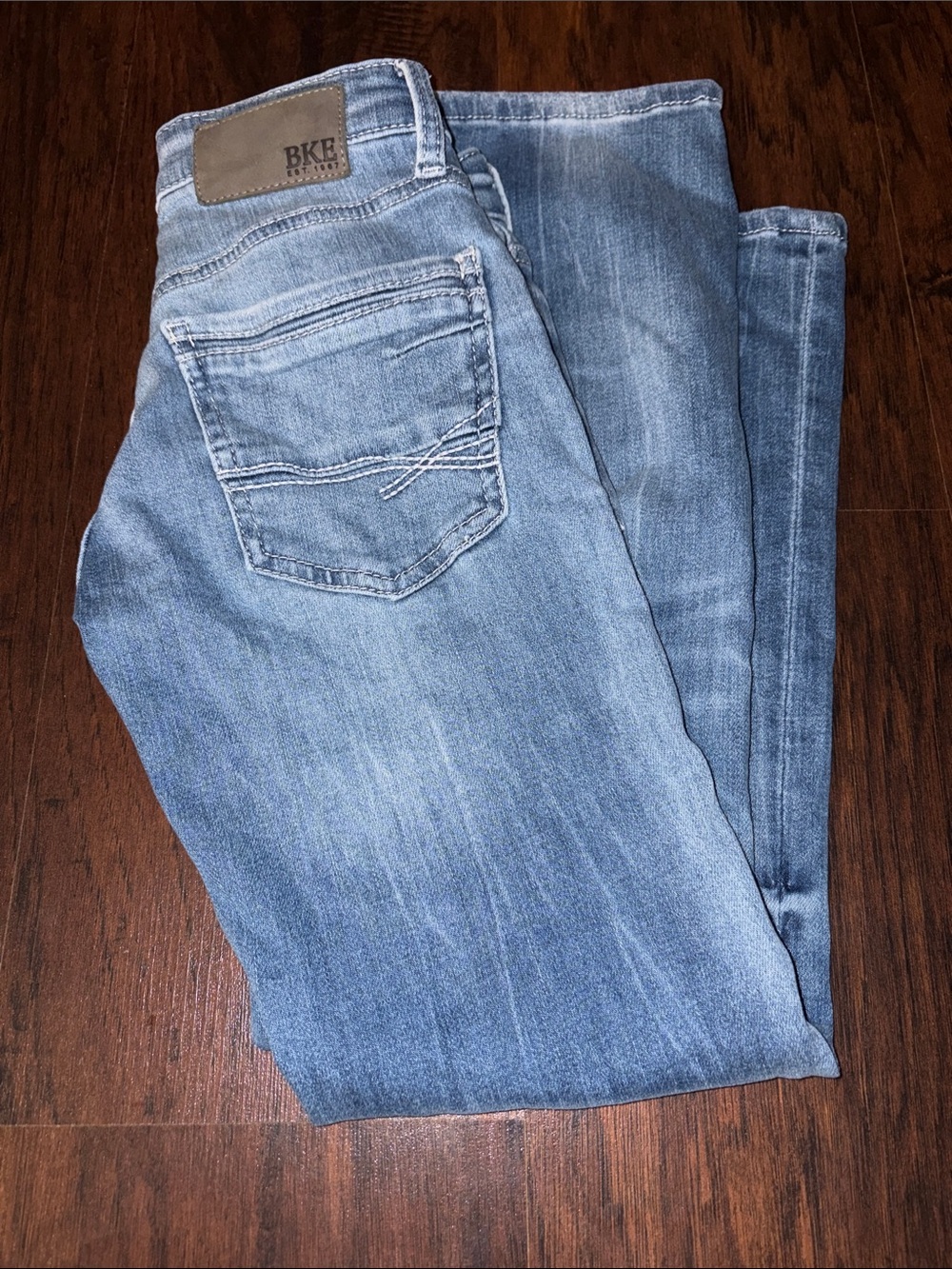 BKE Light Wash Men's Straight Jeans